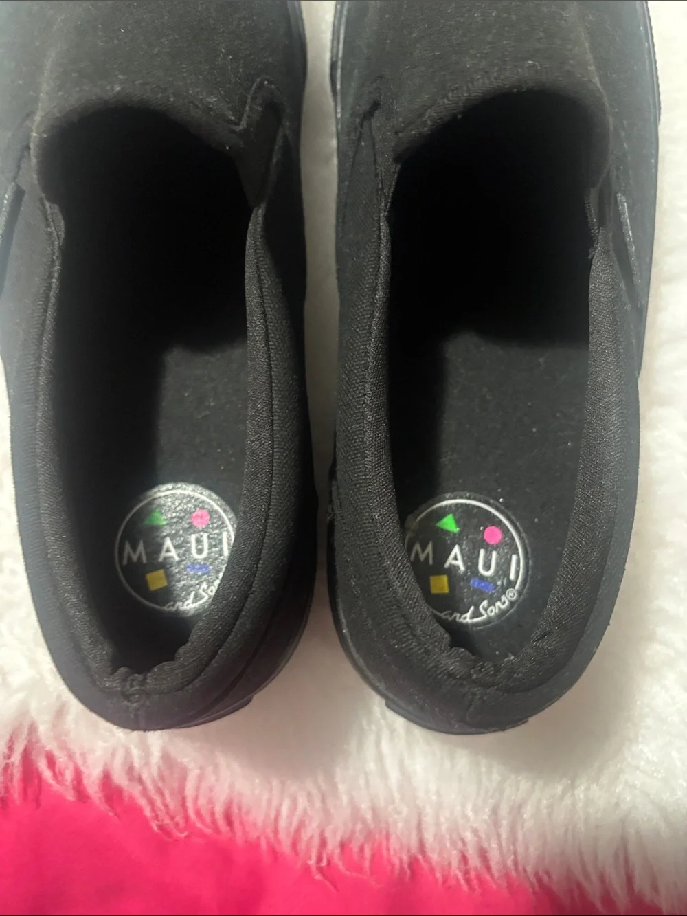 Maui and Sons Black Slip-On Loafers